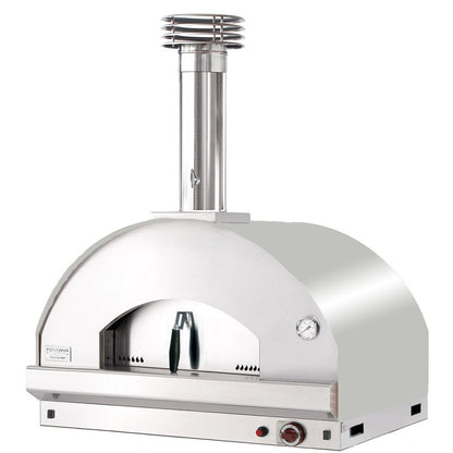 Fontana Mangiafuoco Stainless Steel Countertop Dual Fuel Pizza Oven | PF - MNGISC - Pizza Ovens - PF - MNGISC - GardenHearth