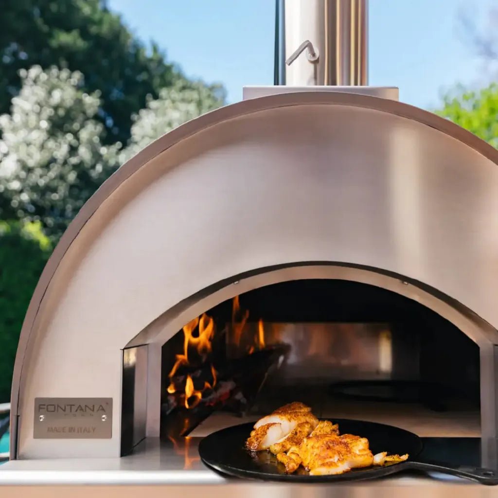 Fontana Margherita Anthracite Build In Wood - Fired Pizza Oven | PF - MRLASC - Pizza Ovens