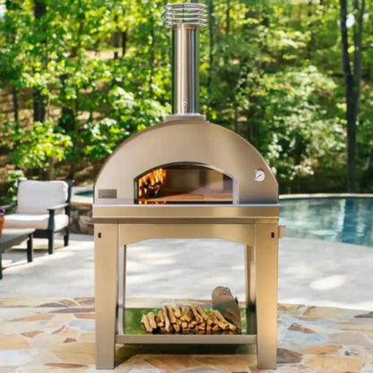Fontana Margherita Pizza Oven Stand – Stainless Steel | MAGCOR - Accessories