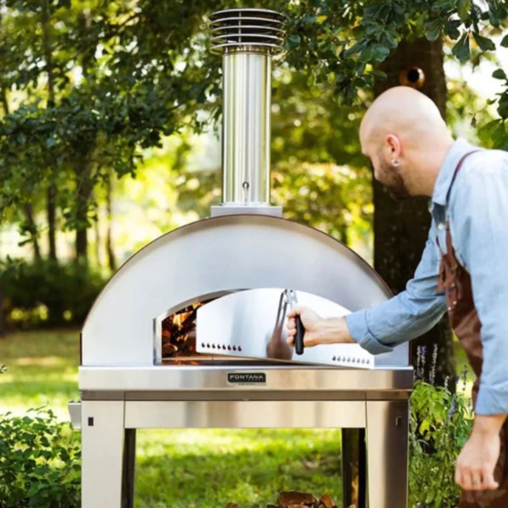 Fontana Margherita Pizza Oven Stand – Stainless Steel | MAGCOR - Accessories
