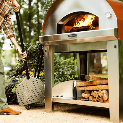 Fontana Marinara Anthracite Build In Wood Pizza Oven | PF - MALASC - Wood Pizza Oven - PF - MALASC - GardenHearth