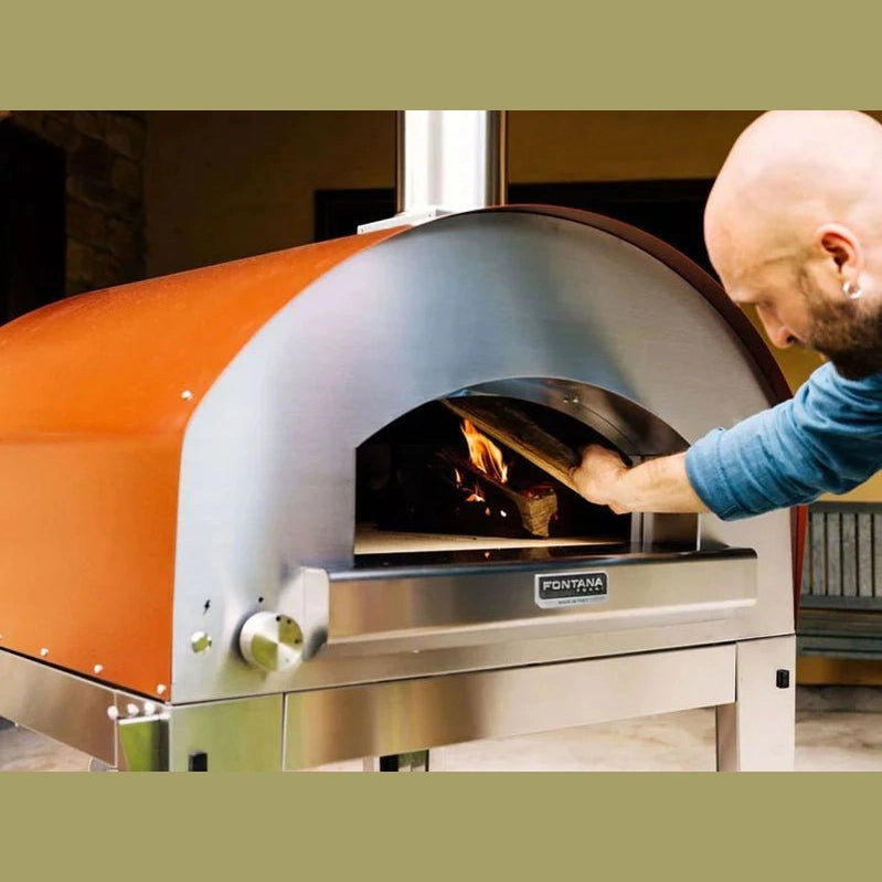 Fontana Marinara Rosso Countertop Dual Fuel Pizza Oven | PF - MAGRSC - Pizza Ovens - PF - MAGRSC - GardenHearth