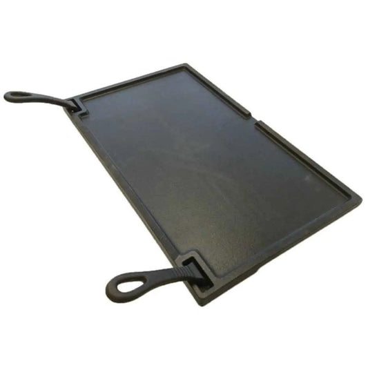 Buschbeck cast iron plancha black cast iron griddle with two looped handles for versatile cooking