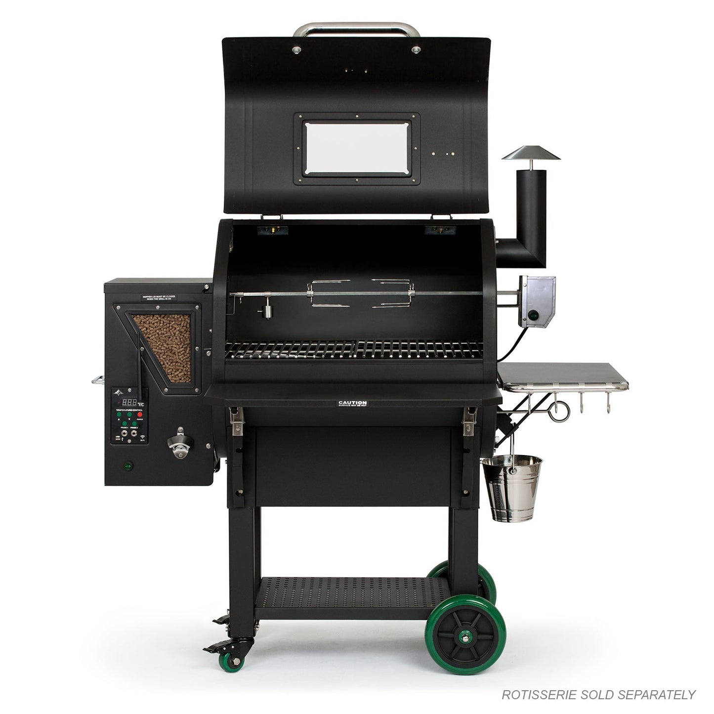 GMG LEDGE PRIME PLUS WiFi Pellet Grill Smoker (Black or Stainless Steel) - BBQs & Grills - Ledge SS - GardenHearth