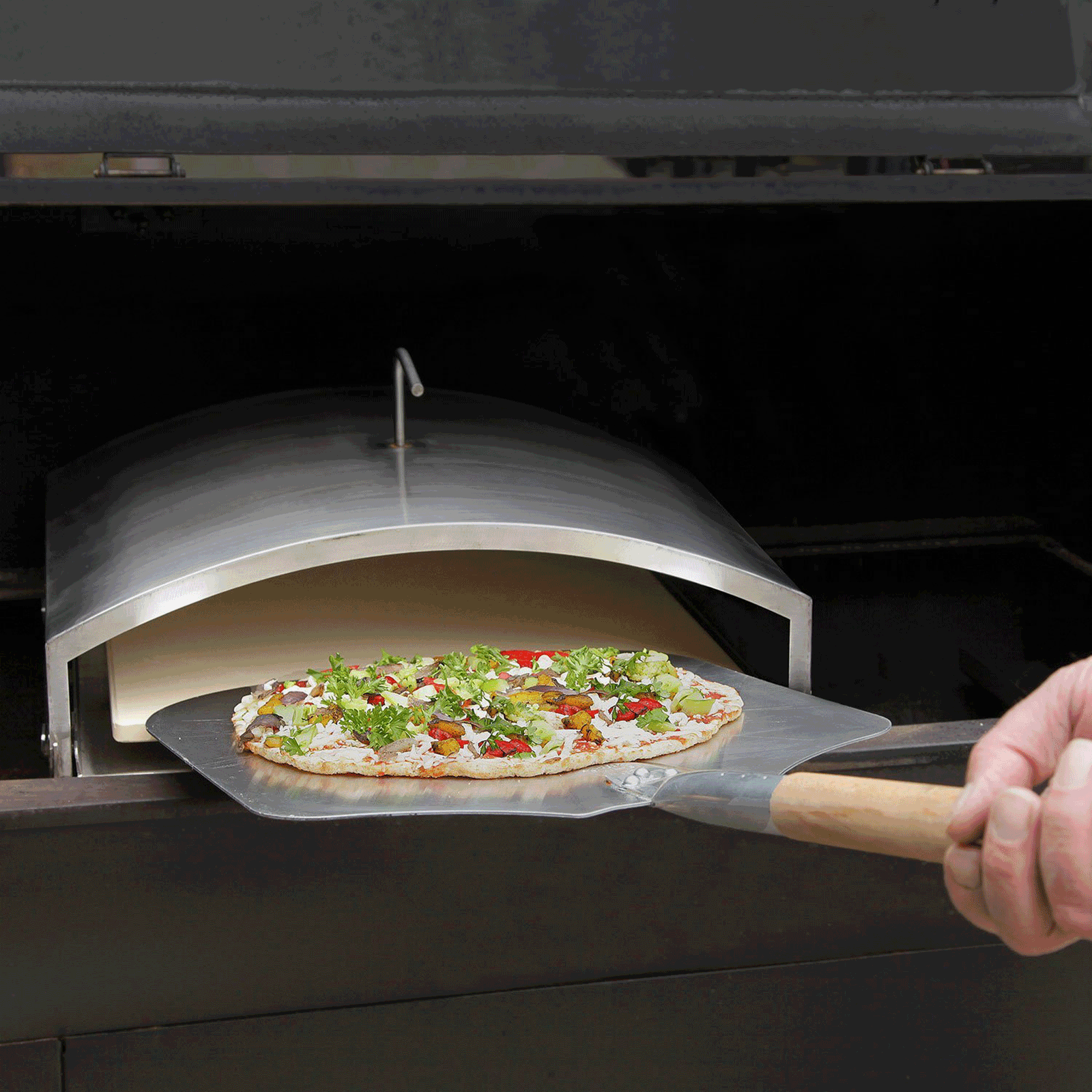 GMG Pizza Oven with Stone for Ledge & Peak | GMG - 4023 - Accessories - GMG - 4023 - GardenHearth