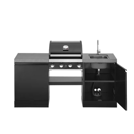 GrandPro 185 Outdoor Kitchen Premium Grill 4B With SINK | G185PG4NS - Outdoor Kitchens