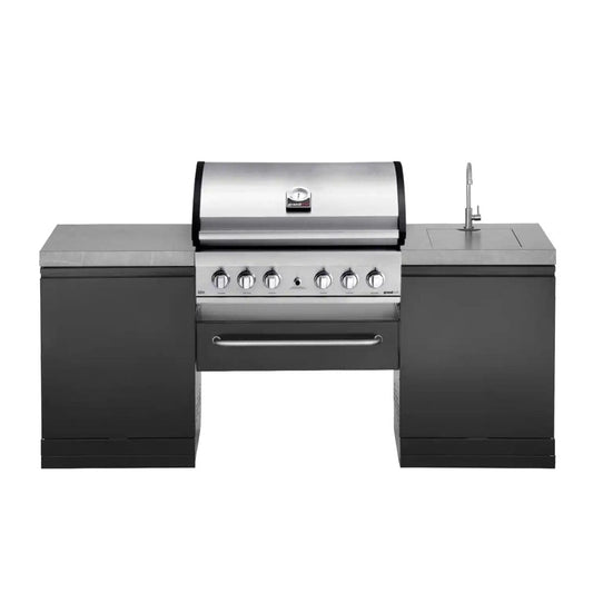 GrandPro 205 Outdoor Kitchen Elite Grill G5 with Sink | G205EG53NS - Outdoor Kitchens - G205EG53NS - GardenHearth