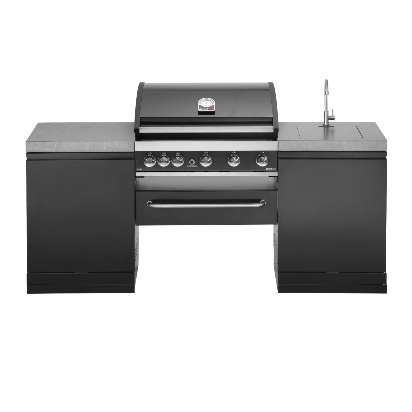 GrandPro 205 Outdoor Kitchen Maxim Grill G5 with Sink | G205MG53NS - Outdoor Kitchens - G205MG53NS - GardenHearth