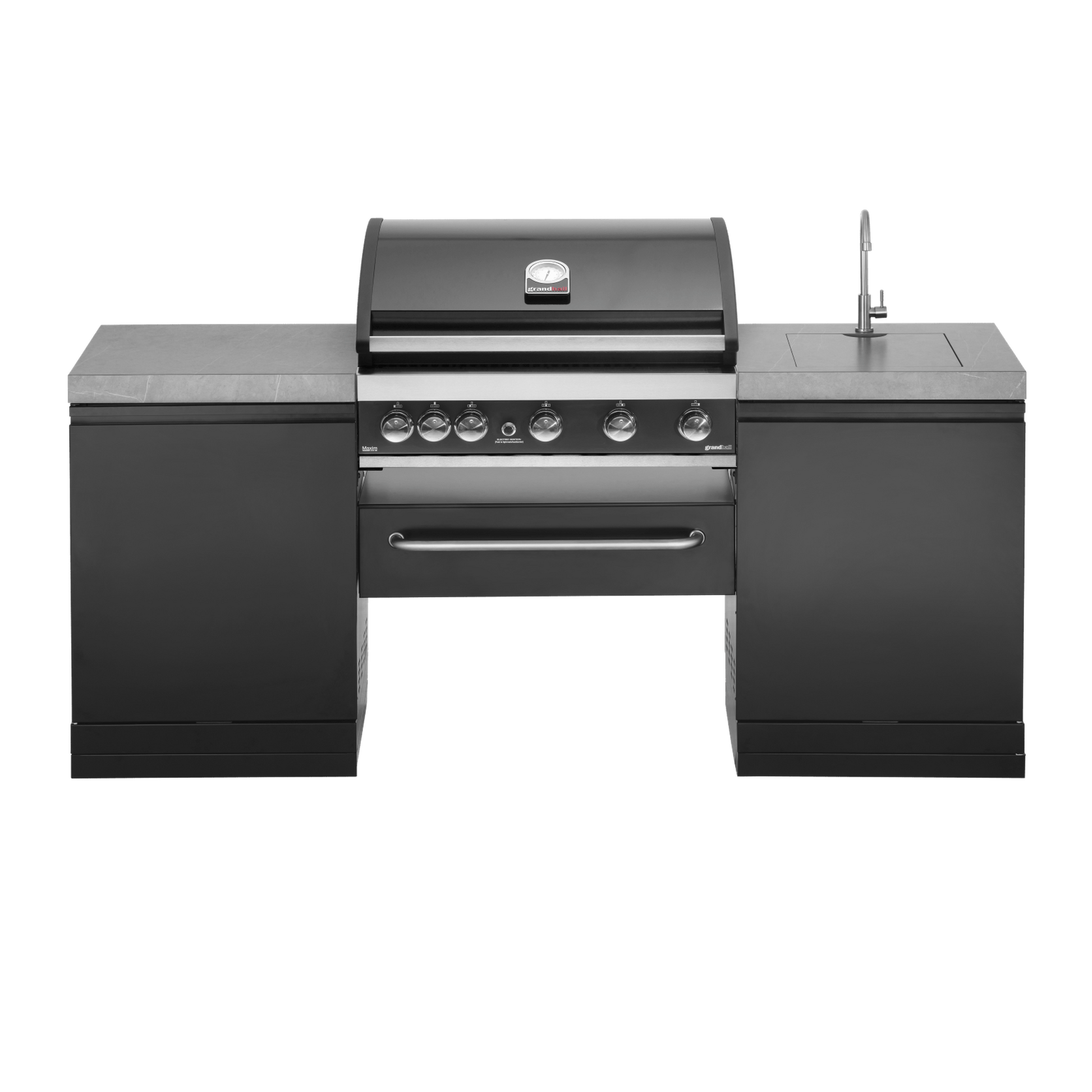 GrandPro 205 Outdoor Kitchen Maxim Grill G5 with Sink | G205MG53NS - Outdoor Kitchens - G205MG53NS - GardenHearth