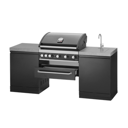 GrandPro 205 Outdoor Kitchen Maxim Grill G5 with Sink | G205MG53NS - Outdoor Kitchens - G205MG53NS - GardenHearth