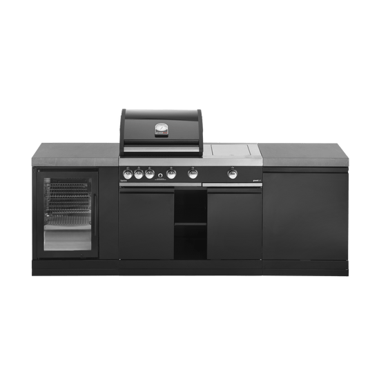 GrandPro 230 Premium G4 Plus Outdoor Kitchen with Fridge | G230G4P3FN - Outdoor Kitchens