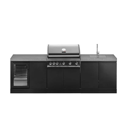 GrandPro 262 Maxim G5 Outdoor Kitchen with Fridge + Sink | G262MG53FS - Outdoor Kitchens - G262MG53FS - GardenHearth