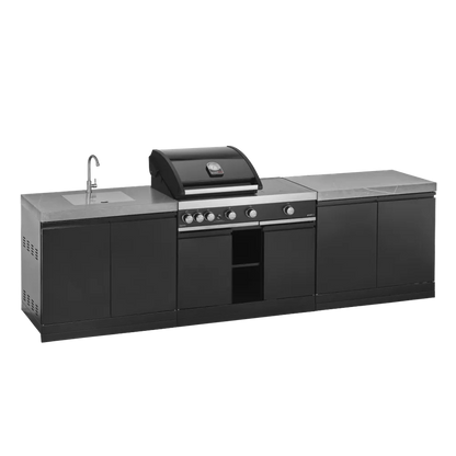 GrandPro 287 Premium G4 Plus Outdoor Kitchen with Sink | G287G4P3NS - Outdoor Kitchens