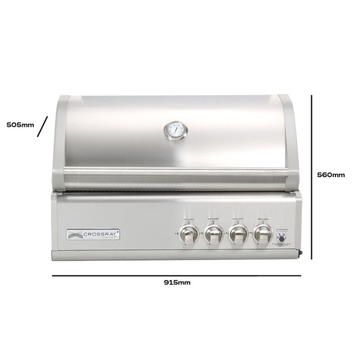 GrandPro Crossray 4 Burner Build In Grill | TCS4EU30 - Build In Grills - TCS4EU30 - GardenHearth