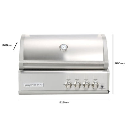 GrandPro Crossray 4 Burner Build In Grill | TCS4EU30 - Build In Grills - TCS4EU30 - GardenHearth