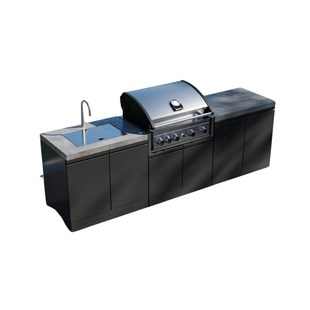 GrandPro Outdoor Kitchen 262 Series Pro Elite 4 SINK | G262PE4NS - Outdoor Kitchens - G262PE4NS - GardenHearth