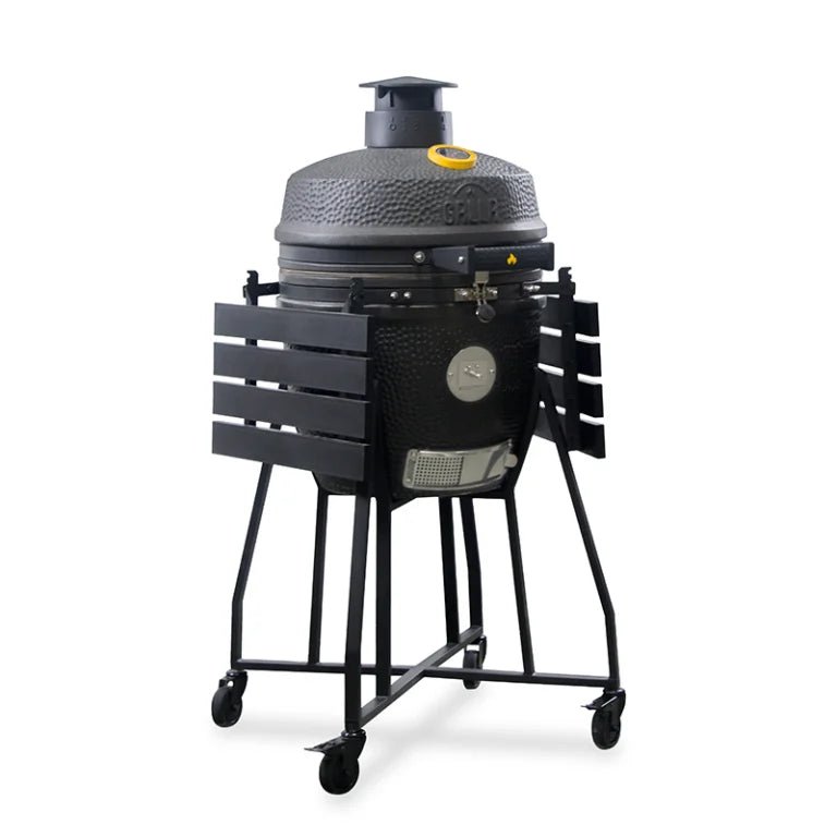 GRLLR Ember Classic 18 inch | Matte Black including Trolley | GR - 24 - EMB - 18 - CB - Kamado's - GR - 24 - EMB - 18 - CB - GardenHearth