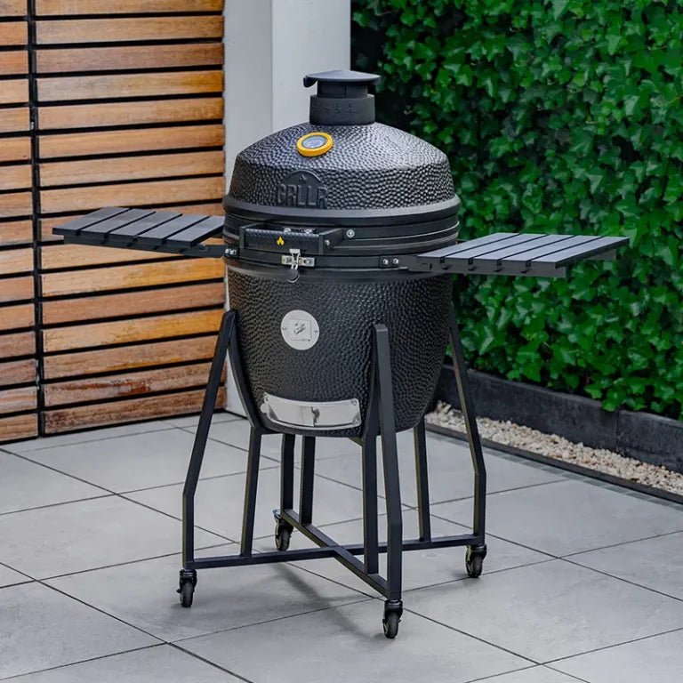 GRLLR Ember Classic 22 inch | Matte Black including Trolley | GR - 24 - EMB - 22 - CB - Kamado's - GR - 24 - EMB - 22 - CB - GardenHearth