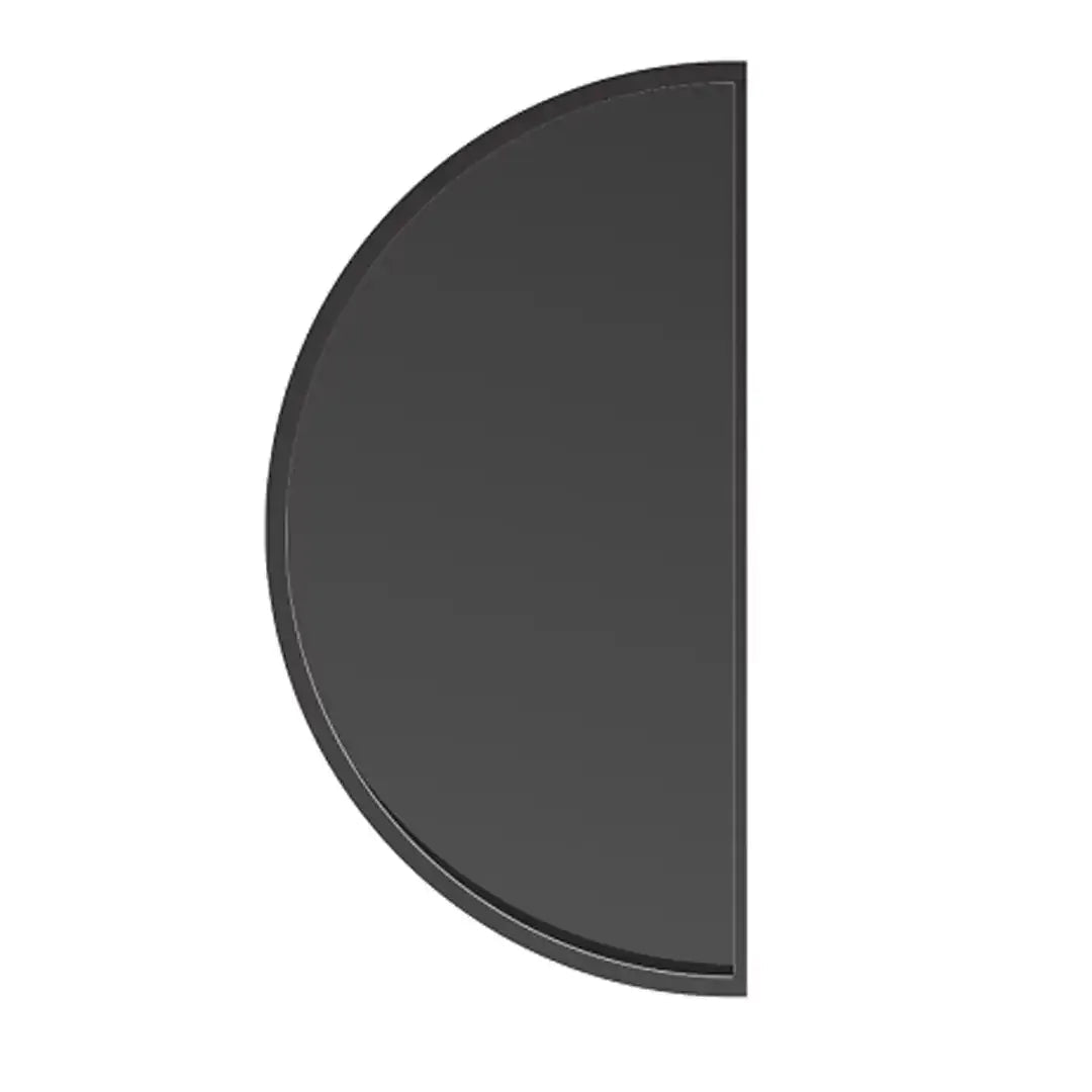 Black semi-circular cast iron grill plate with sleek minimalist design for ember 22 inch by grllr