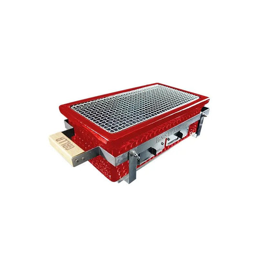 GRLLR Osaka Shichirin / Hibachi | Rectangular Table Barbecue - Red | GR - 22 - 03 - BBQs & Grills