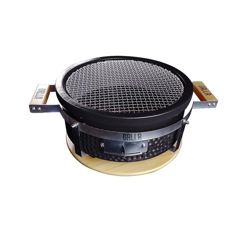 GRLLR Tokyo Shichirin | Round Table Barbecue | Black | GR - 22 - 16 - Table Barbecue - GR - 22 - 16 - GardenHearth