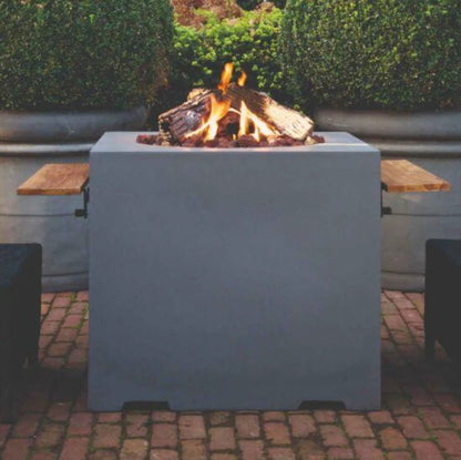 Happy Cocooning Square Gas Fire Pit (Black SRS6504Z / Anthracite SRS6504A) - Fire Pits, Fireplaces, Heating