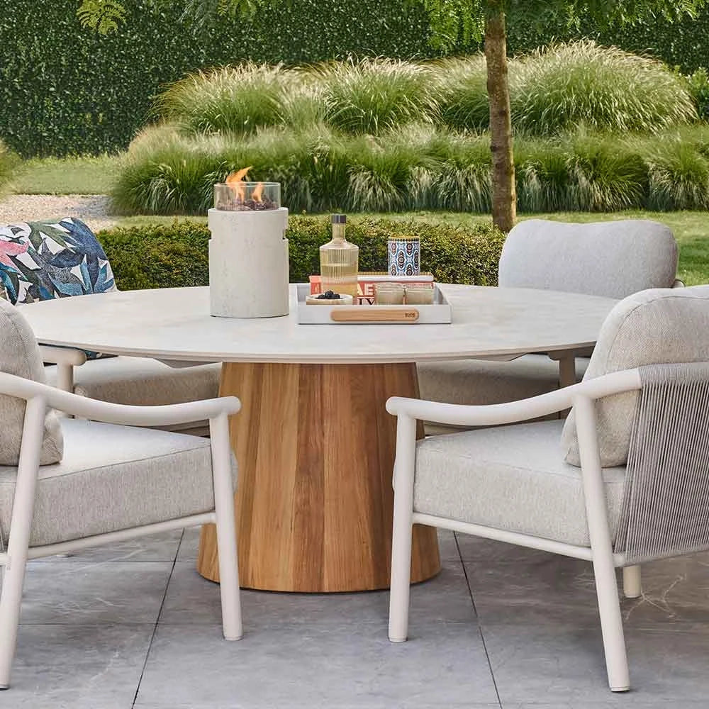Happy Cocooning Lumi Stone Tabletop Gas Fireplace | HCLUMTR-04