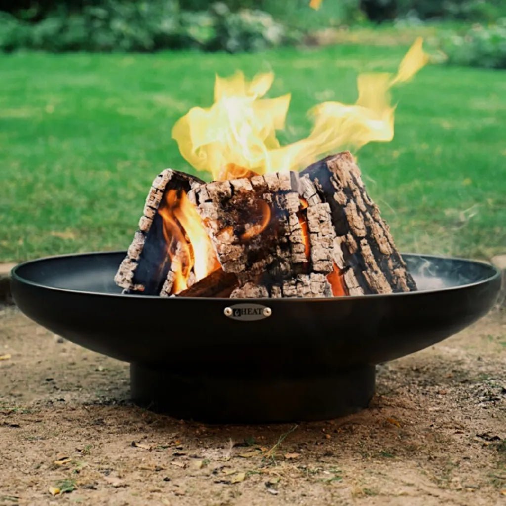 HEAT Fire Bowl Classic in black or corten steel (60, 80, 90cm) - Fire Pits, Fireplaces, Heating
