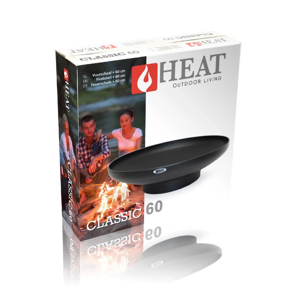 HEAT Fire Bowl Classic in black or corten steel (60, 80, 90cm) - Fire Pits, Fireplaces, Heating