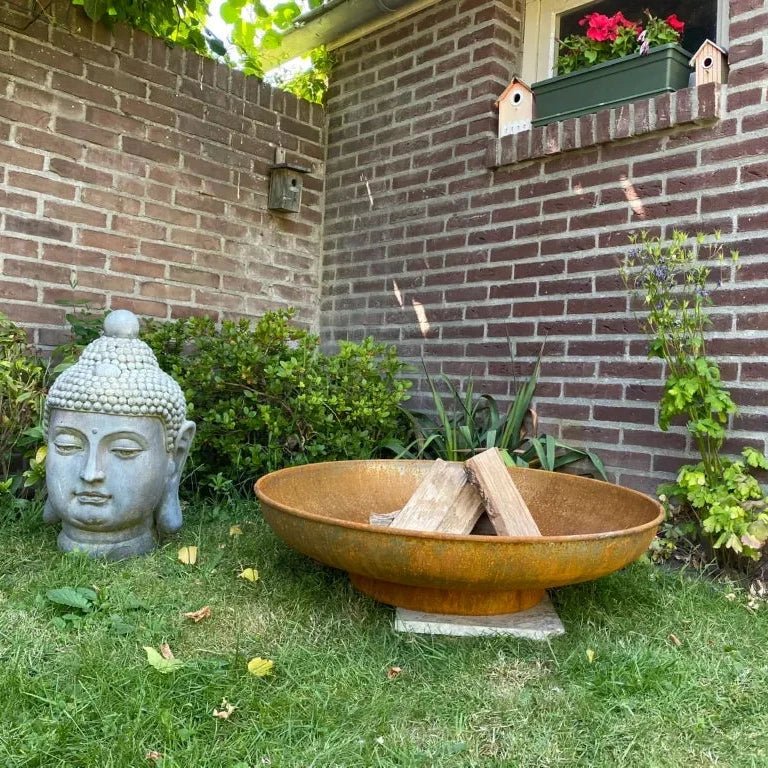 HEAT Fire Bowl Classic in black or corten steel (60, 80, 90cm) - Fire Pits, Fireplaces, Heating