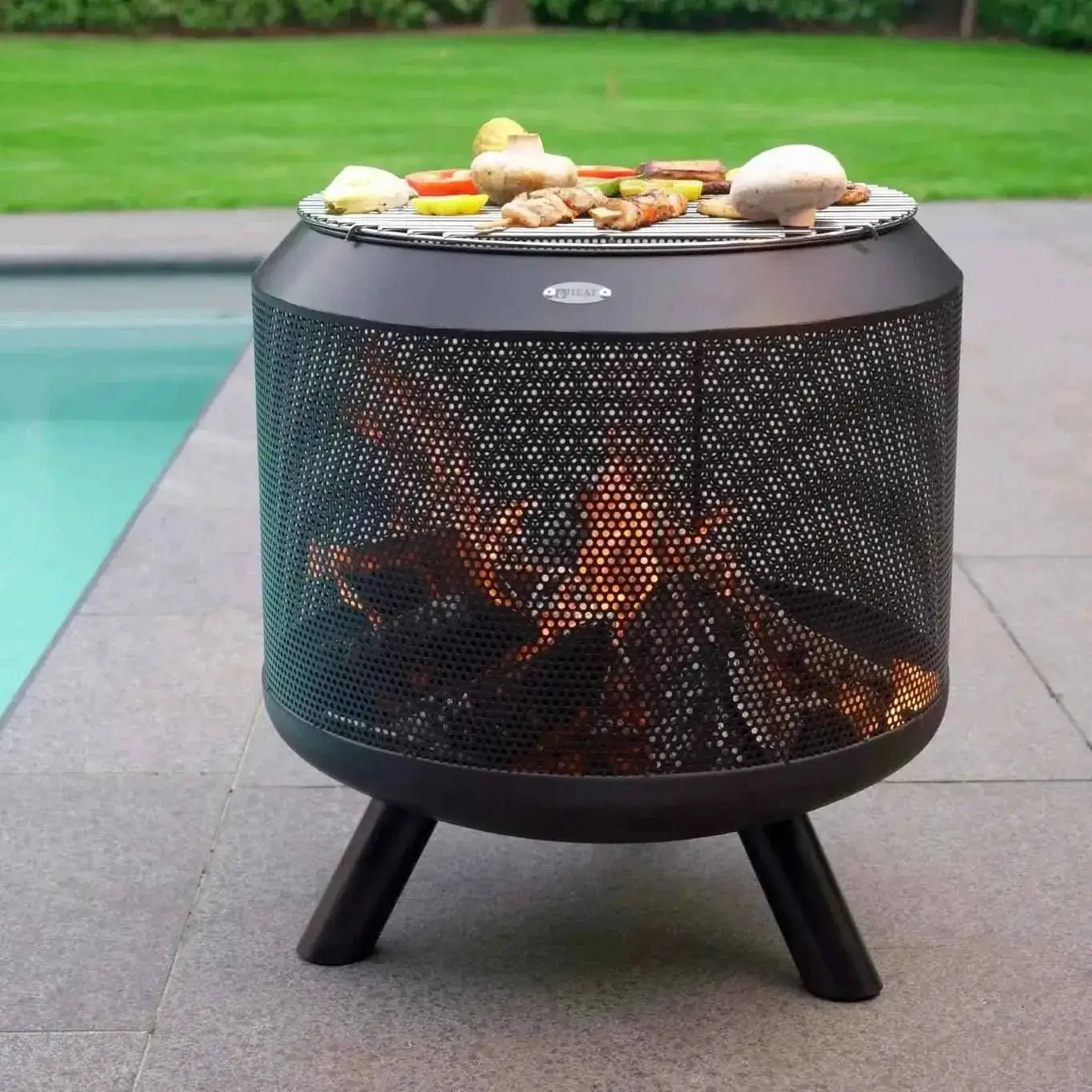 HEAT Fire Drum - Fire Basket with Grill | FP.006