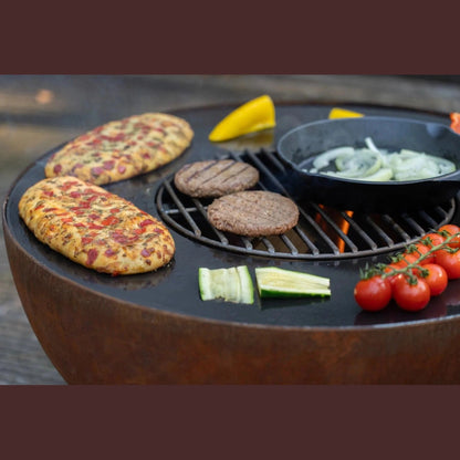 HEAT Gystad Fire Pit with Plancha Grill | FP.011 - Fire Pits, Fireplaces, Heating