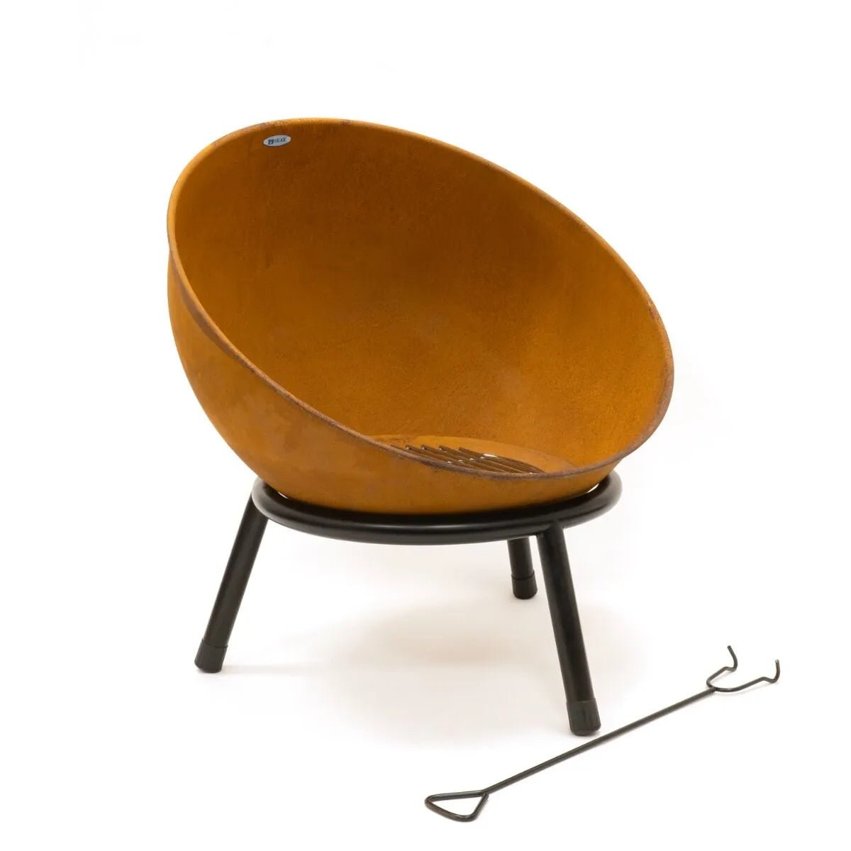 HEAT Kappa Fire Pit (Black or Rust) - Fire Pits, Fireplaces, Heating