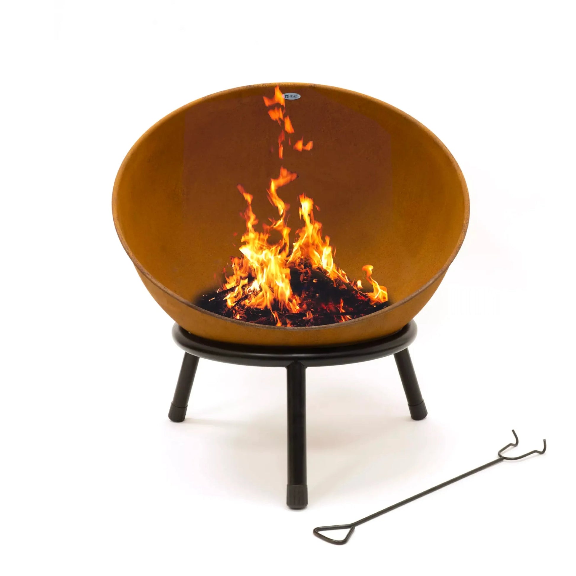 HEAT Kappa Fire Pit (Black or Rust) - Fire Pits, Fireplaces, Heating