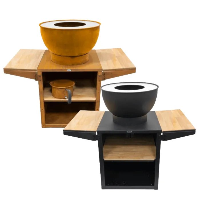 HEAT Kjok Outdoor Kitchen (Black or Rust) - Outdoor Kitchens