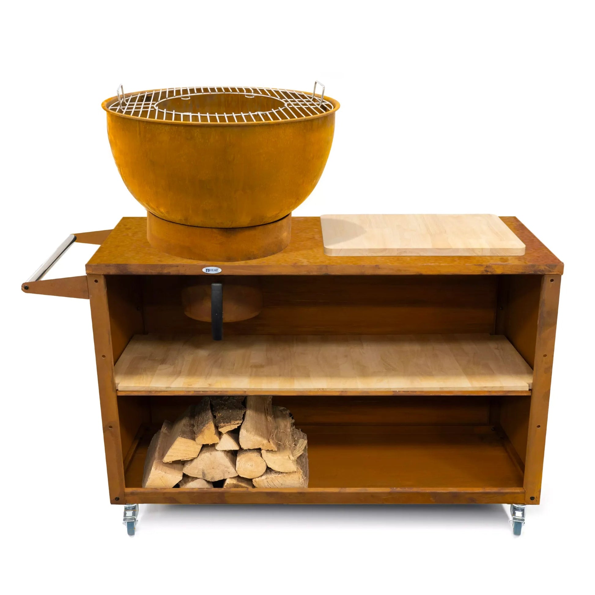 HEAT Trolle Outdoor Kitchen (Black or Rust) - Outdoor Kitchens