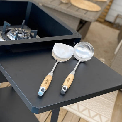 HOT WOK Ladle – Stainless Steel with Bamboo Handle | HW6011 - Accessories