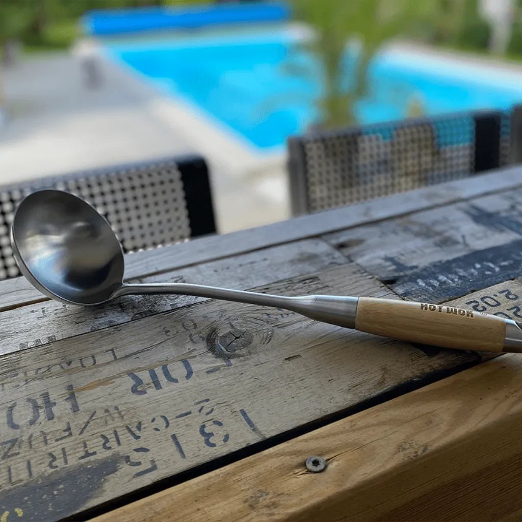 HOT WOK Ladle – Stainless Steel with Bamboo Handle | HW6011 - Accessories