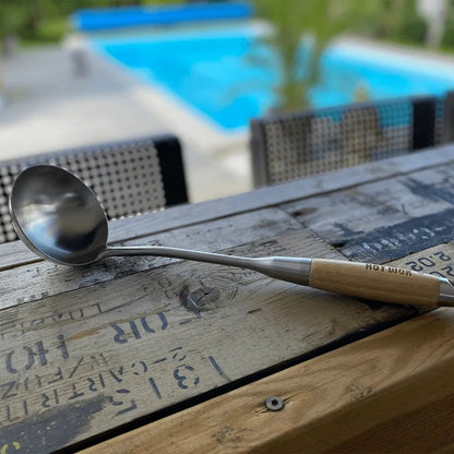 HOT WOK Ladle – Stainless Steel with Bamboo Handle | HW6011 - Accessories