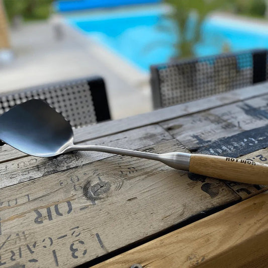 HOT WOK Spatula – Stainless Steel with Bamboo Handle | HW6010 - Accessories