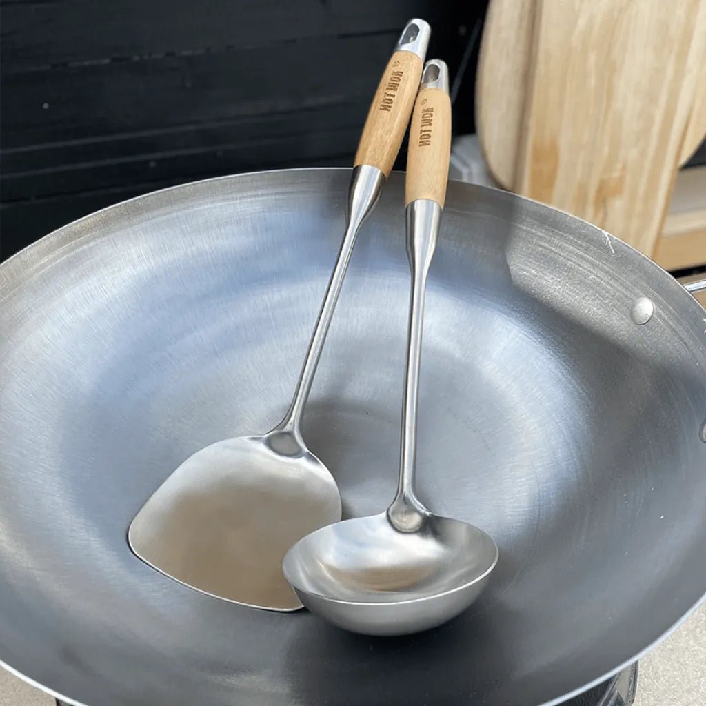 HOT WOK Spatula – Stainless Steel with Bamboo Handle | HW6010 - Accessories