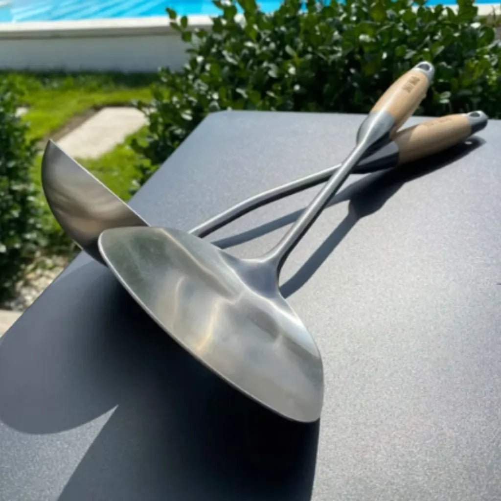 HOT WOK Spatula – Stainless Steel with Bamboo Handle | HW6010 - Accessories