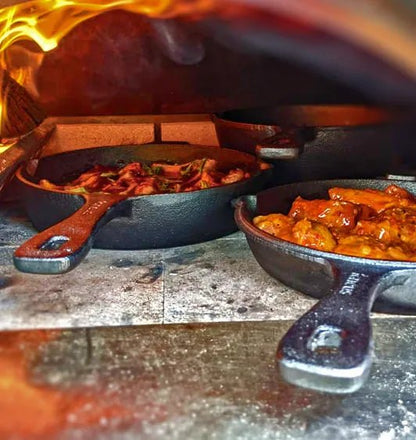 Igneus 3‑Part Cast Iron Pan Set | Pizza Oven Cooking Essentials