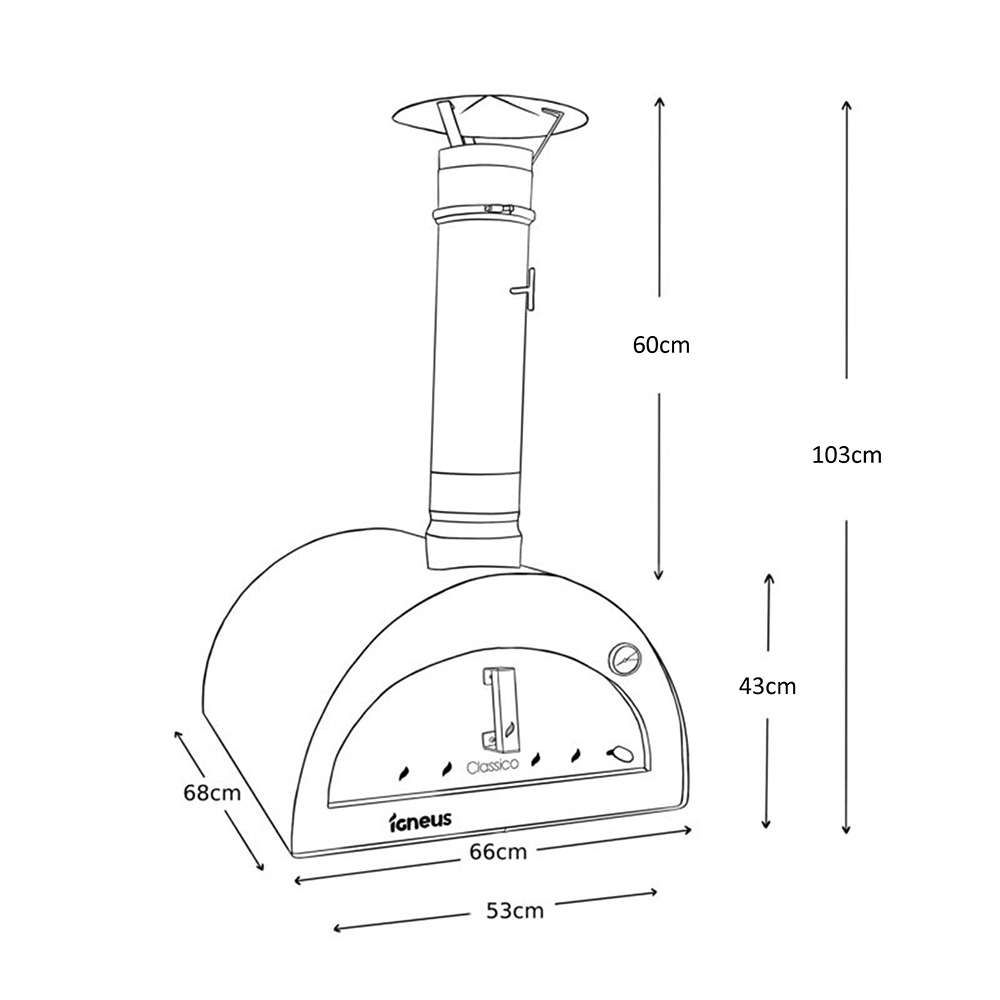 Igneus Classico Wood‑Fired Pizza Oven | CLASSICO
