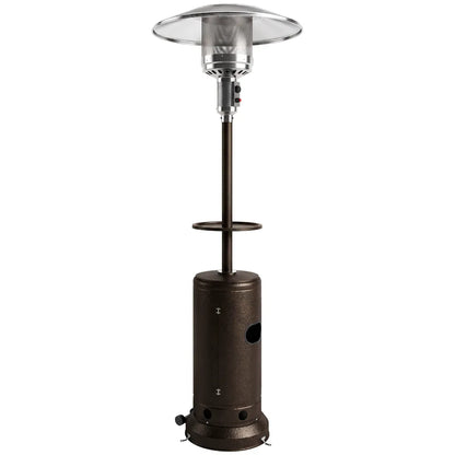 Outsunny 13 kW Gas Patio Heater with Side Table & Anti‑Tip Safety