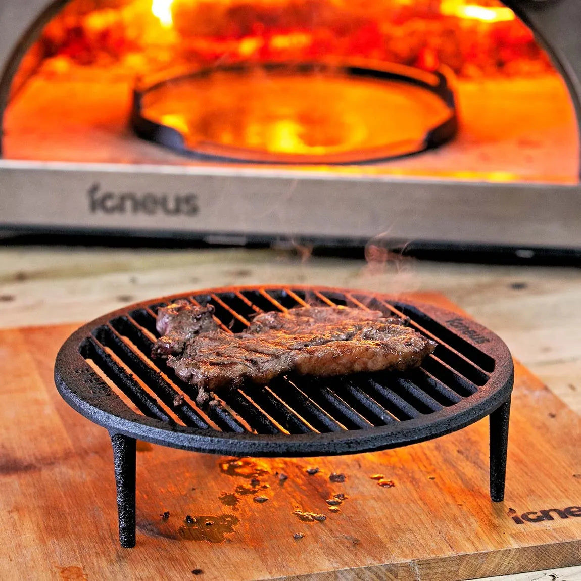 Igneus Cast Iron Tuscan Grill | Pizza Oven Cooking Grate