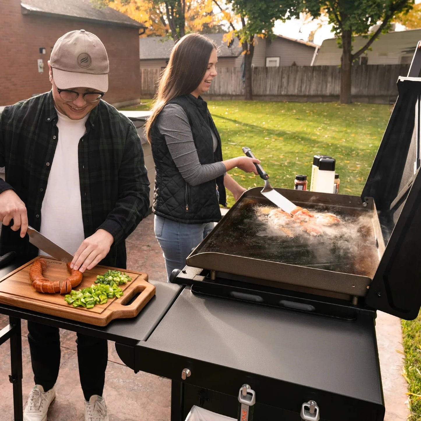 Blackstone Culinary 36" Griddle with Cabinet & Side Table | 257‑2230DK