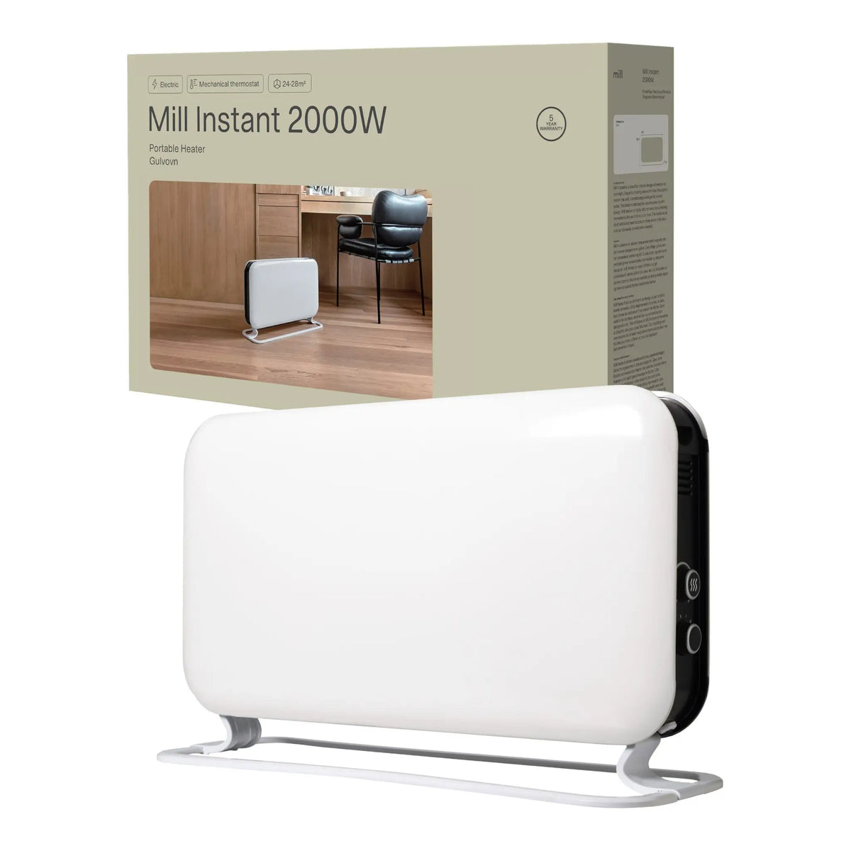 Mill Instant 2000W MEC Premium Portable Convector Heater