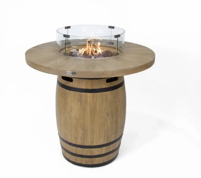 Elementi Lafite Barrel Bar Fire Table – 13.2 kW | OFG225