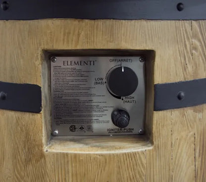 Elementi Lafite Barrel Bar Fire Table – 13.2 kW | OFG225